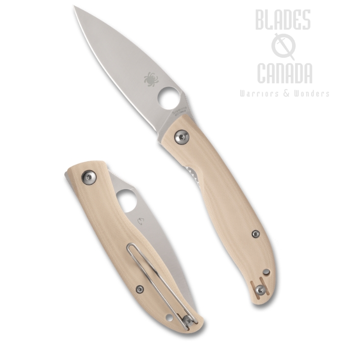 (Coming Soon) Spyderco Mantra 4 Folding Knife, Stainless Steel, G10 White, C274GWP